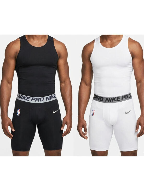 Nike Other - Nike Pro Combat NBA Compression Shorts Men's M WHITE Dri-FIT Basketball NWT